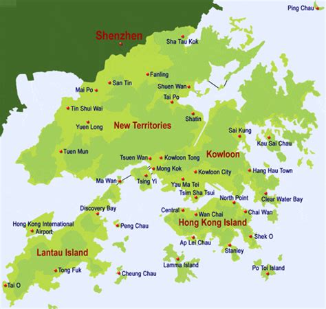Map Of Hong Kong Islands