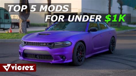 TOP 5 DODGE CHARGER MODS FOR UNDER $1K - YouTube