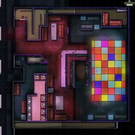 Night Club - RPG Map | Fantasy city map, Tabletop rpg maps, Cyberpunk rpg