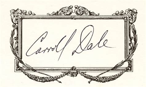 Carroll Dale - Autograph | HistoryForSale Item 208358