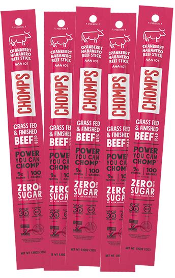 Wholesale Beef Jerky Sticks | CHOMPS
