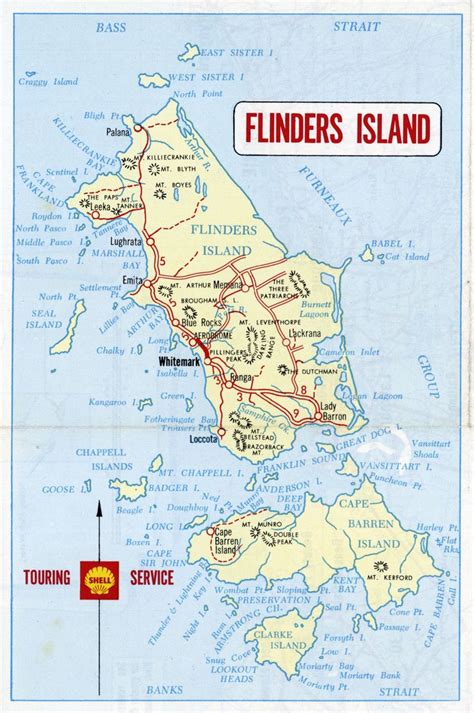 1970s road map of Flinders Island, Tasmania in 2020 | Country maps, Political map, Germany map