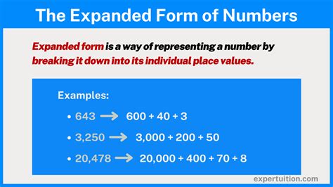 Writing Numbers in Standard, Word, and Expanded Forms - ExperTuition