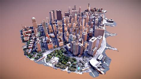 New York City. Manhattan - Download Free 3D model by truekit [372bc49] - Sketchfab
