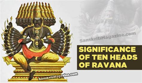 Significance of ten heads of Ravana – Sanskriti - Hinduism and Indian Culture Website