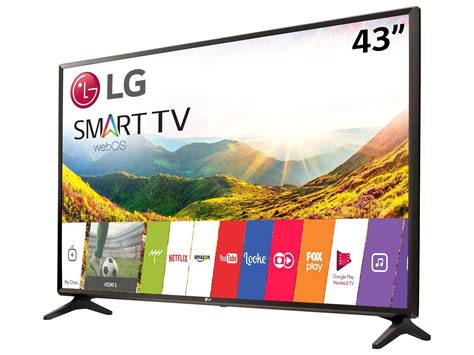 Smart TV LED 43” LG 43LJ5550 Full HD Wi-Fi - Conversor Digital 2 HDMI 1 ...