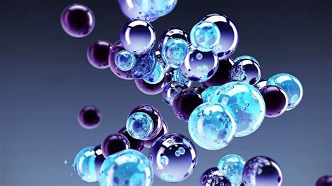 purple bubbles digital wallpaper #sphere #abstract #3D #1080P #wallpaper #hdwa… | Fondo de ...