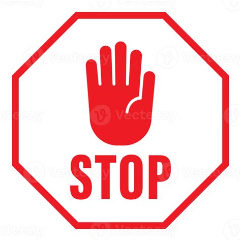 Stop sign icon transparent background 12042309 PNG