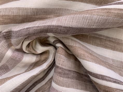 Linen/Ramie/Cotton Yarn Dyed Double Cloth - Natural - Stonemountain & Daughter Fabrics