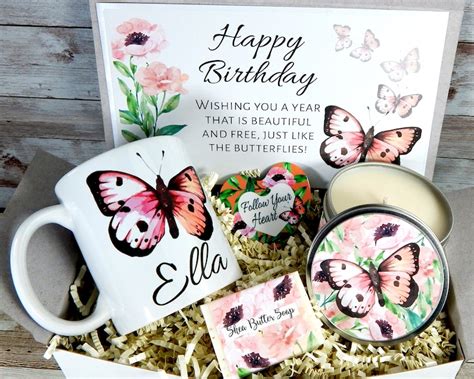 Butterfly Gift Box Personalized Birthday Gifts for Women - Etsy