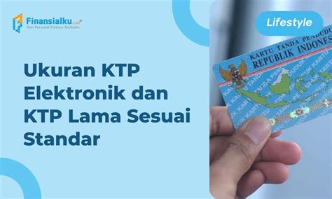 Perbandingan Ukuran KTP Elektronik & KTP Lama Sesuai Standar - paperplane