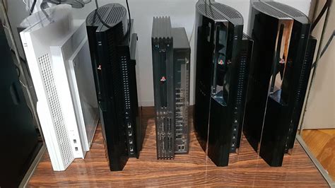 Some of my Playstation collection. From left to right -> CECHH00CW, DECR-1400A, PS2 SCPH 10000 ...