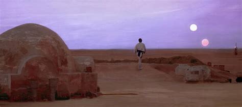 Luke Skywalker Tatooine Sunset Art Print by Mitch Boyce