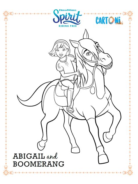 Pru And Chica Linda Coloring Page Spirit Riding Free Horse Coloring ...