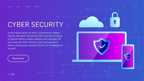 Cyber security. Data protection, cybersecurity concept. Modern flat design graphic elements for ...