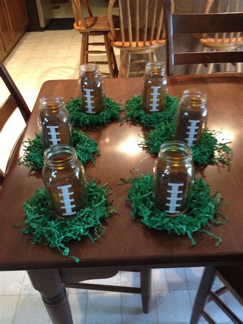 Could use these for football banquet or party centerpieces. Could add ...