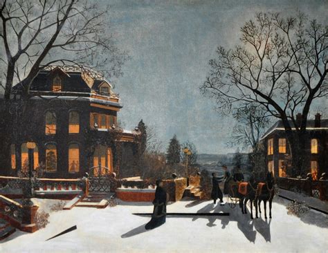 Samuel S. Carr, Christmas Eve along the Hudson with the Palisades ...