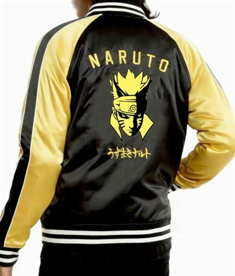 Naruto 07 Black Bomber Jacket | The Leather City