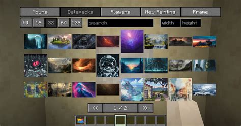 Immersive Paintings Minecraft Mod