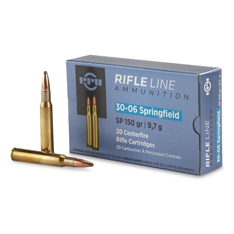 Sellier & Bellot® .30-06 Springfield® 150 grain SPCE Ammo 20 rounds - 424061, .30-06 Springfield ...