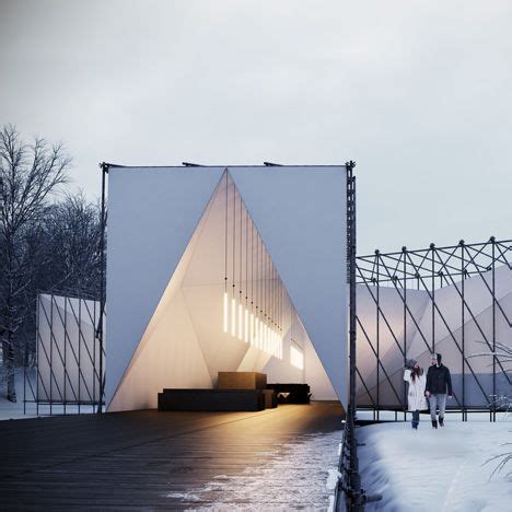 Pop-up restaurant by OS31 will be built over a frozen river | Temporary ...