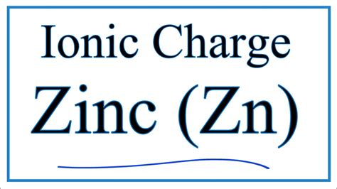 Ionic Charge for Zinc (Zn) - YouTube