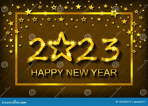 Happy New Year 2023 - Greeting Card, Flyer, Invitation - Vector Stock Vector - Illustration of ...