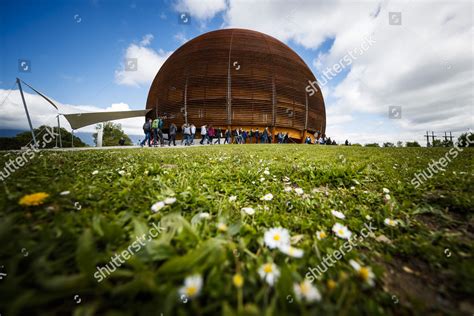 VISITORS ARRIVE GLOBE SCIENCE INNOVATION CERN Editorial Stock Photo ...