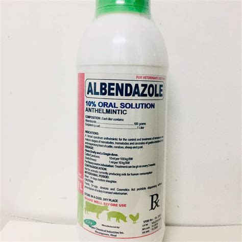 ALBENDAZOLE 10% ORAL |1Litter *VETGEN STORE ONLY* | Lazada PH