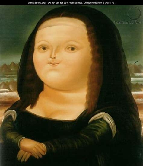 Mona Lisa Monalisa - Fernando Botero - WikiGallery.org, the largest ...