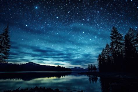 Night sky landscape outdoors. AI | Free Photo - rawpixel