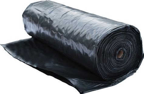 Buy 6 Mil Polyethylene Sheeting Roll (20’ x 100’) Black Plastic Sheeting, Plastic Tarp, Plastic ...