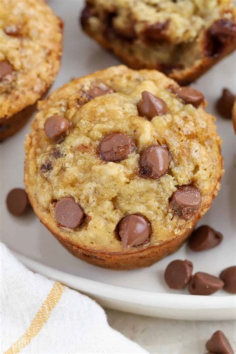 Banana Chocolate Chip Muffins (Fast & Easy) - Celebrating Sweets