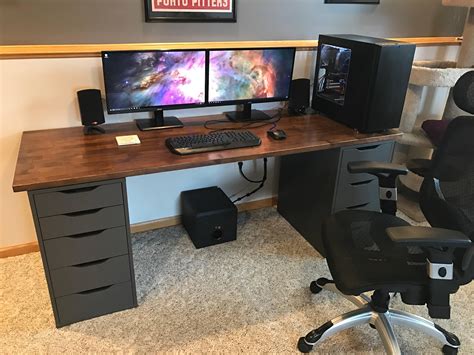 New IKEA desk and second monitor : battlestations