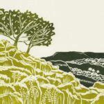 Yorkshire Dales - linocut print by Michelle Hughes - Pyramid Gallery