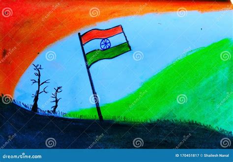 Happy Republic Day of India Stock Illustration - Illustration of shrubs ...