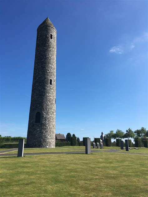 Irish round tower in the Island of Ireland Peace Park, Messines, Belgium. : r/ireland