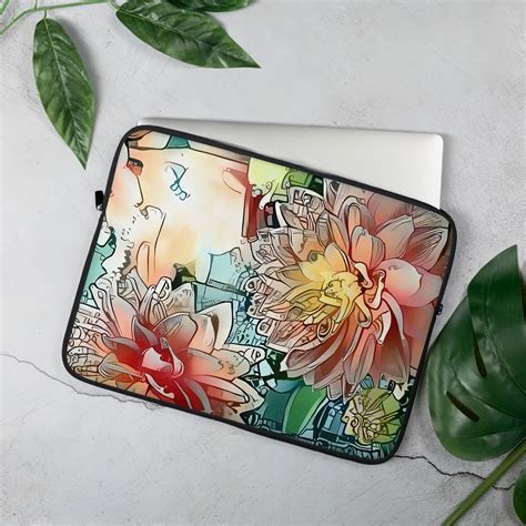 Floral laptop case