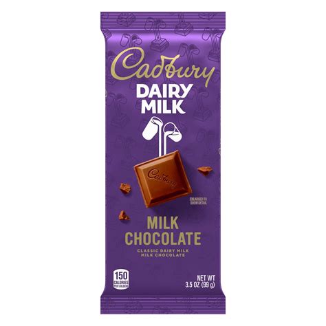 CADBURY, DAIRY MILK Milk Chocolate Candy, 3.5 oz, Bar - Walmart.com