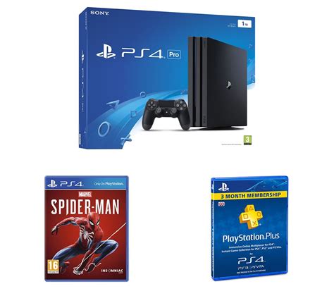 Buy SONY PlayStation 4 Pro, Spider-Man & PlayStation Plus 3 Month ...