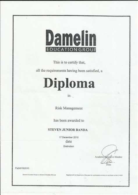 DAMELIN DIPLOMA 4