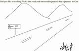 Free Coloring Pages Road sketch template
