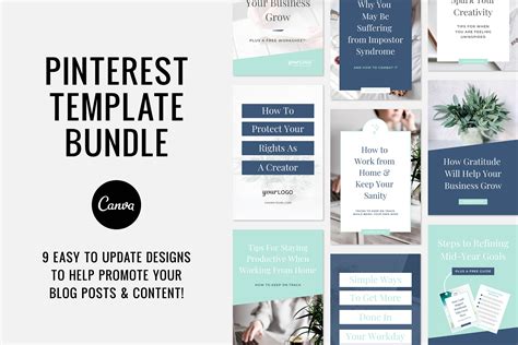 Pinterest / Blog Post Template Canva, a Social Media Template by Ciera ...