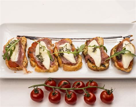 Bruschetti Starters Bruschetta Italian Food Gourmet-20 Inch By 30 Inch Laminated Poster With ...