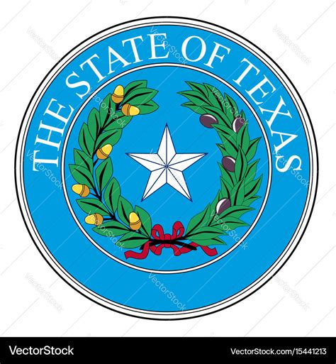 Texas state seal Royalty Free Vector Image - VectorStock