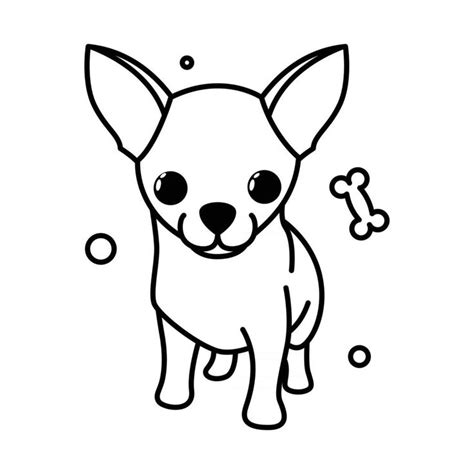 icono de ilustración de vector de dibujos animados lindo de un cachorro de perro chihuahua. es ...