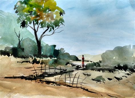 Watercolor Scenery at GetDrawings | Free download