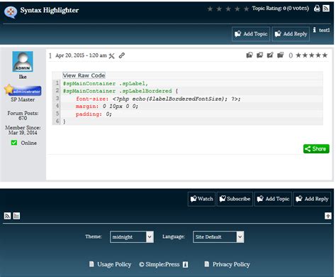 Syntax Highlighting - Simple:Press