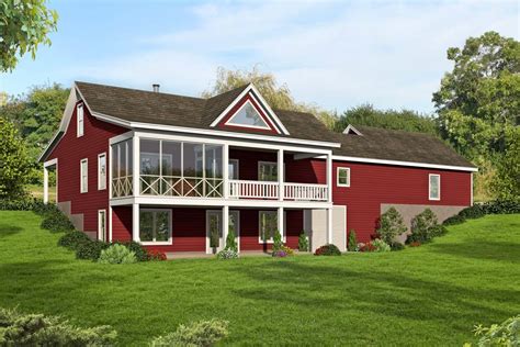 2-Bed Country Ranch Home Plan with Walkout Basement - 68510VR ...