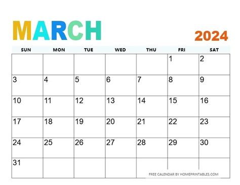 March 2024 Calendar Printable Templates Free Download - February Calendar 2024